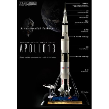 Otona No Chogokin Replica 1/144 Apollo 13 and Saturn V 76 cm